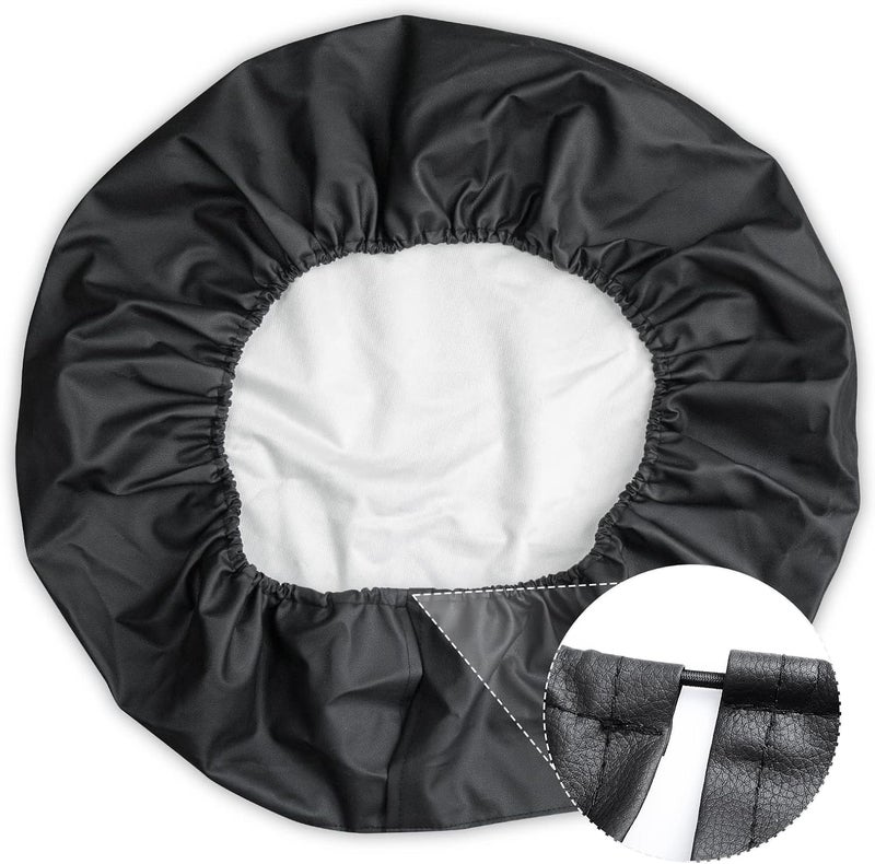 DUDSOEHO Spare Tire Cover for RV Trailer, Waterproof Leather Wheel Cover with American USA Flag, Camper Spare Tire Cover Fit for Jeep Wrangler Rv SUV Truck Travel Trailer 14" - Image 2